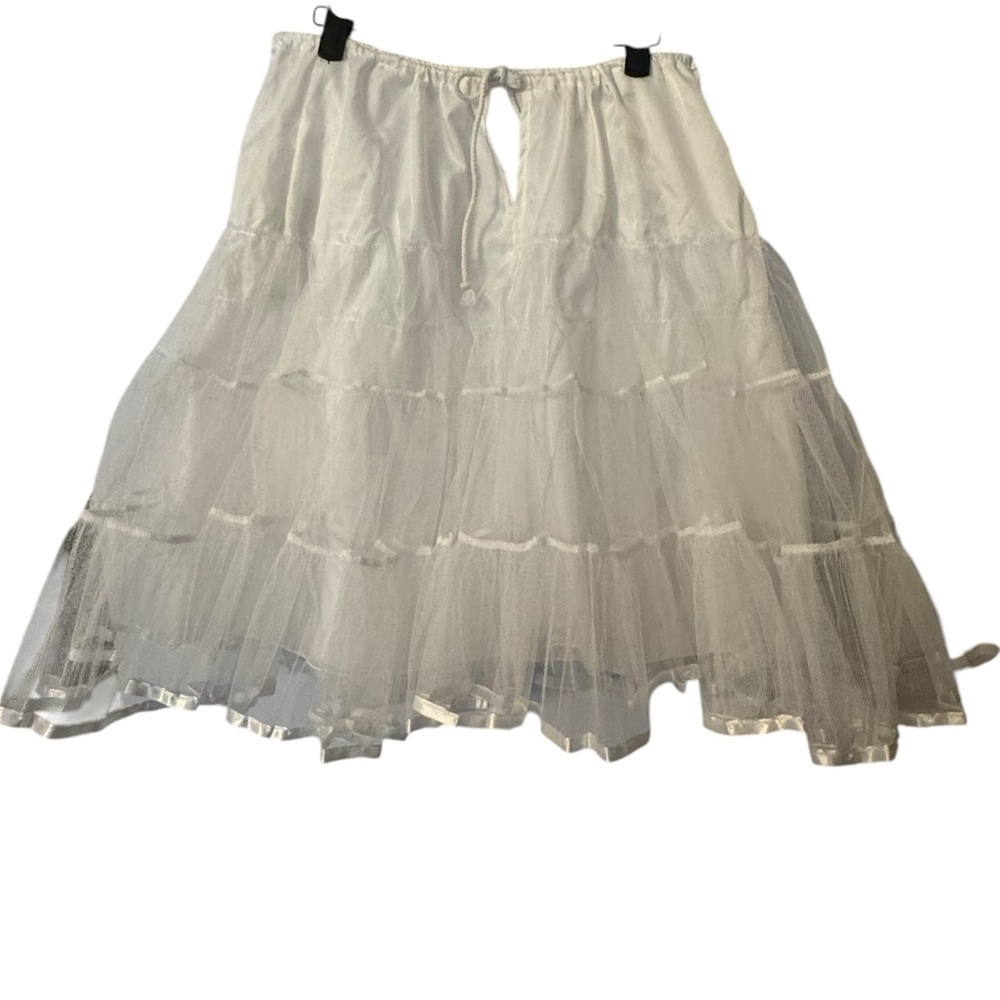 White Tulle Petticoat Underskirt size large NWT - Picture 5 of 8